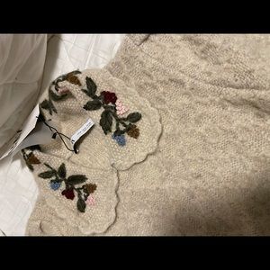 Beige w/  flower detail